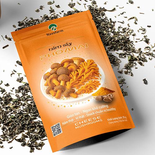 Nấm sấy phô mai 25g