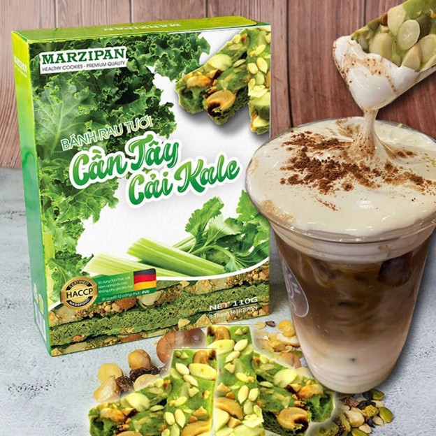 BÁNH RAU TƯƠI CẦN TÂY & CẢI KALE